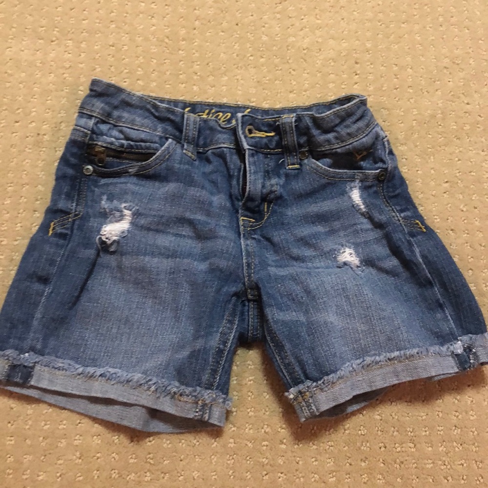 Justice denim shorts